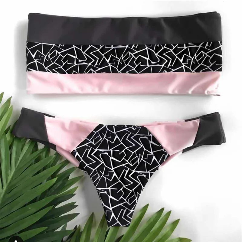 

2018 Bikini Triangular Flat Chest WOMEN'S Swimsuit Europe And America Hot Sales-
