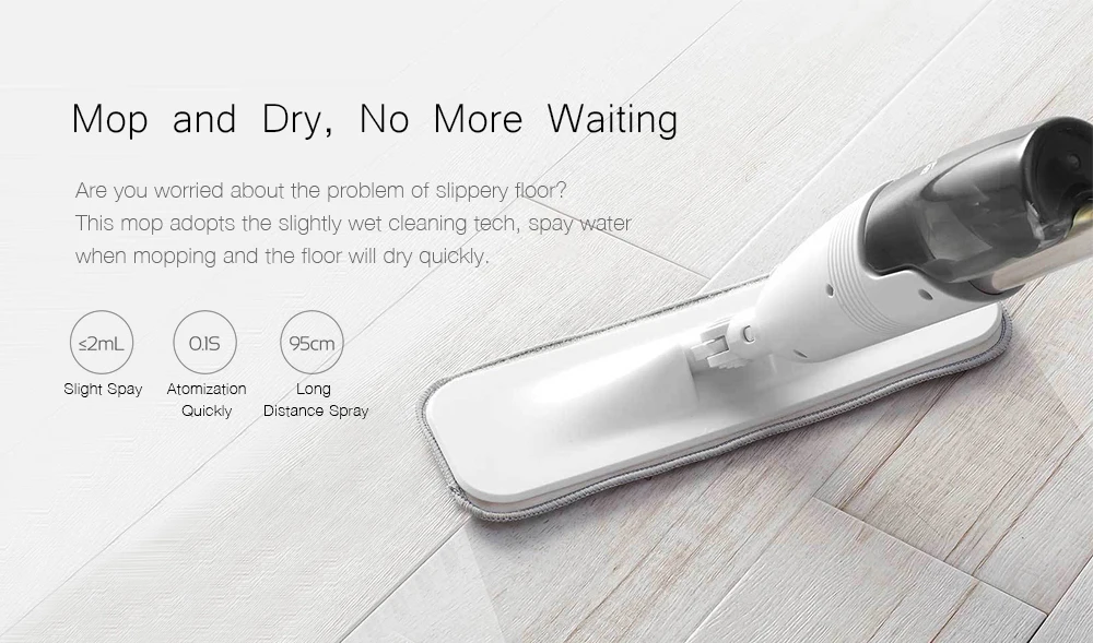Xiaomi Deerma спрей Швабра на 360 градусов вращающийся ручной Mijia спрей для воды Швабра для уборки дома уборочная машина уборочная пыль очиститель