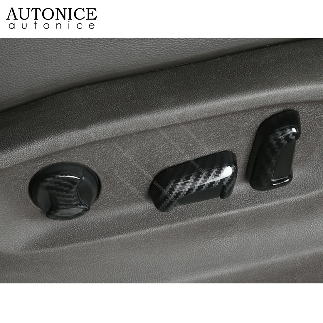 6 шт. ABS углеродного волокна Цвет сиденья Кнопка регулировки чехол накладка подходит для Volkswagen Arteon