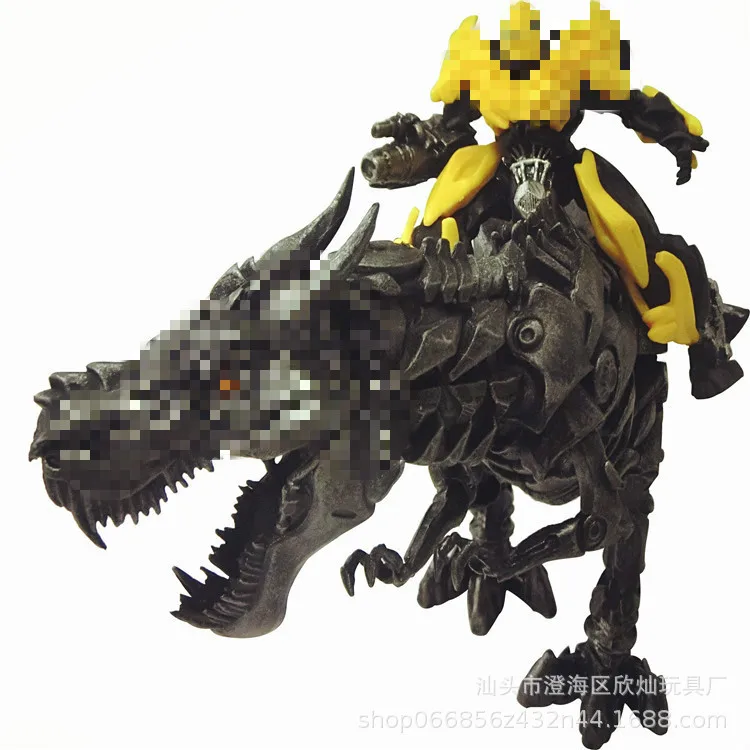 

Transformation Toy Jingang Wire Rope Overlord Dinosaur Statue Optimus Prime Bumblebee Garage Kit Model Anime Furnishings
