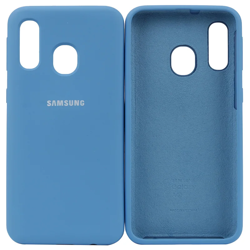 For Samsung A40 Case Liquid Silicone Soft TPU Phone Back Cover Case For Samsung Galaxy a 40 2019 A405 A405F Cover 14 Colour phone card case