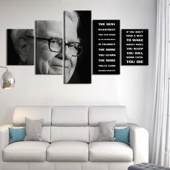 

Canvas Painting Home Art Warren Buffett Quotes Posters And Print Wall Art Picture for Living Room Wall Decor Home Decoration