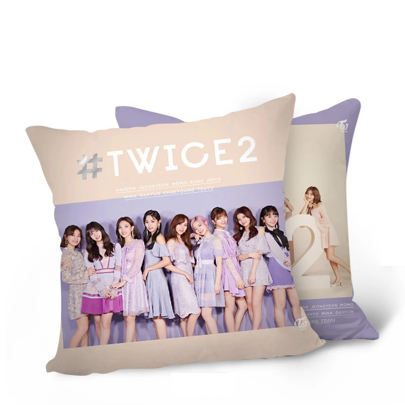Kpop TWICE HAPPYHAPPY Coaster Лэйн 2 альбом «Что такое любовь» мягкая подушка на талию автомобиля подушка с двойным лицом хлопок подушка 40*40 см
