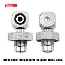 DIN to Yoke Filling Adapter for Scuba Tank / Valve 1pcs