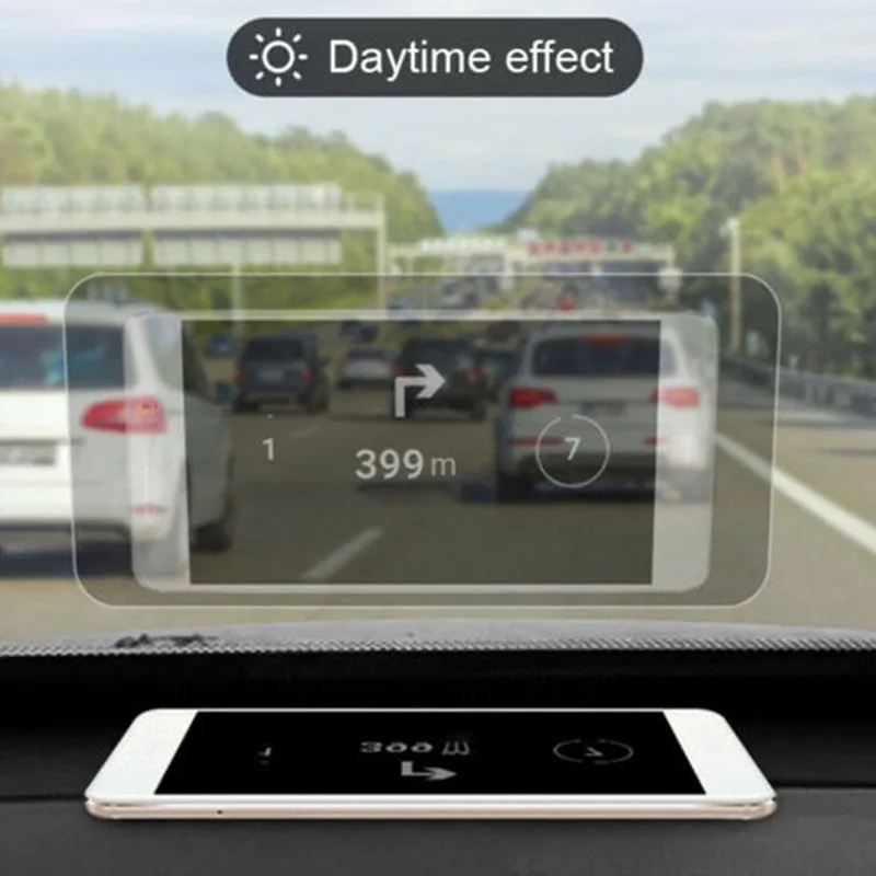 12*9CM Transparent Car Sticker HUD Film Reflective Screen Sticker Auto Reflective Film Sticker And Decals For Car Accessories