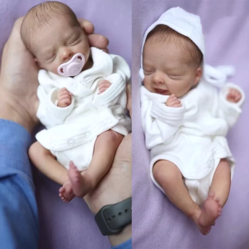 Mini Bebe 12.5 Inch Reborn Baby Kit Salia Blank Unfinished Unpainted Molds Clothes Small DIY 30cm |
