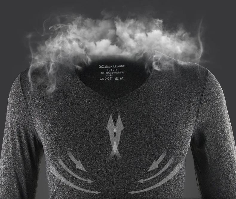Осенне-зимнее термобелье мужские кальсоны MaleShirt+ брюки комплект из 2 предметов теплое однотонное нижнее белье плюс размер L-4XL