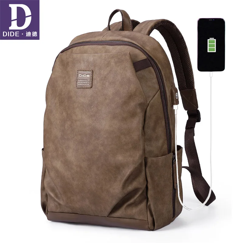 

DIDE USB Charge School Bags Men's Waterproof Laptop Backpacks Multi-layer Space Travel Male Bag Anti-thief Mochila