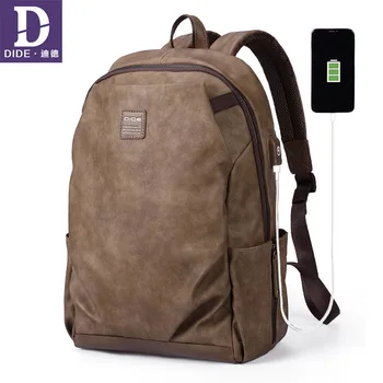 

DIDE USB Charge School Bags Men's Waterproof Laptop Backpacks Multi-layer Space Travel Male Bag Anti-thief Mochila