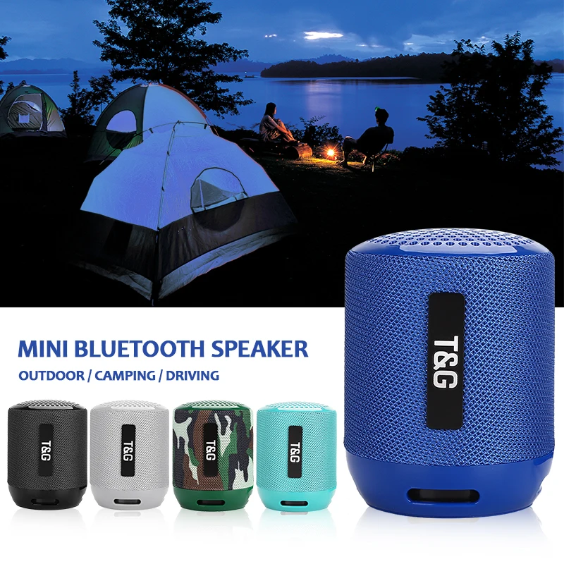 Мини беспроводной Bluetooth динамик портативный водонепроницаемый AUX TF MP3 Колонка стерео Бас Сабвуфер саундбокс открытый