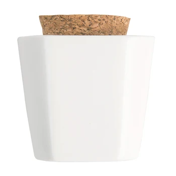 

1Pcs White/Black Nice Fashion Ceramic Cork Nail MakeUp Crystal Cup New Hot Useful Nail Storage Tool