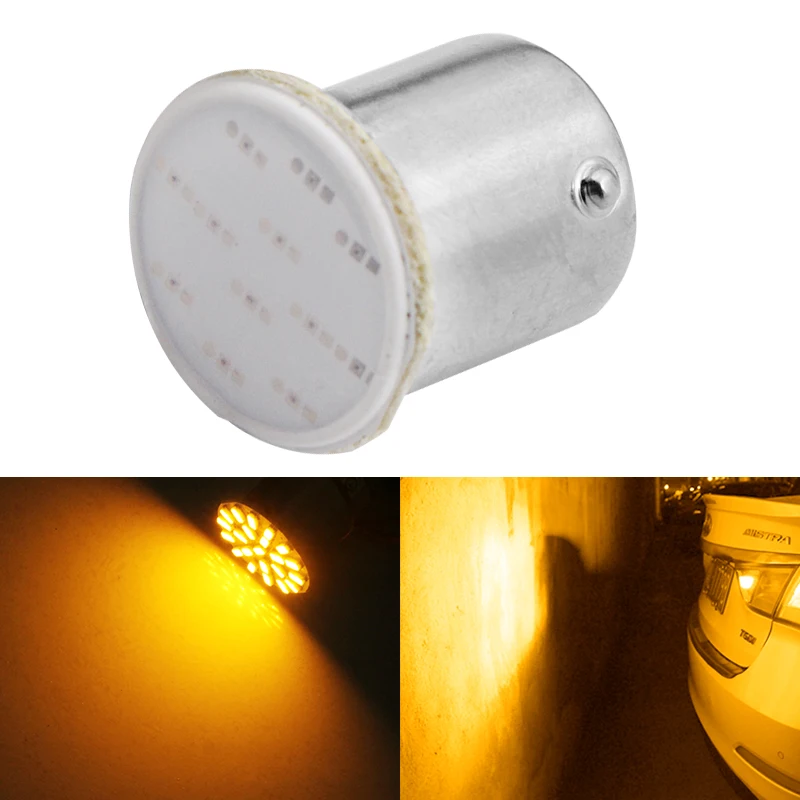 

P21W 1157 Bay15d 1156 BA15S P21W LED Turn Signal Bulb COB Car Interior Light Parking Reverse Back Brake Lamp Super Bright 12V