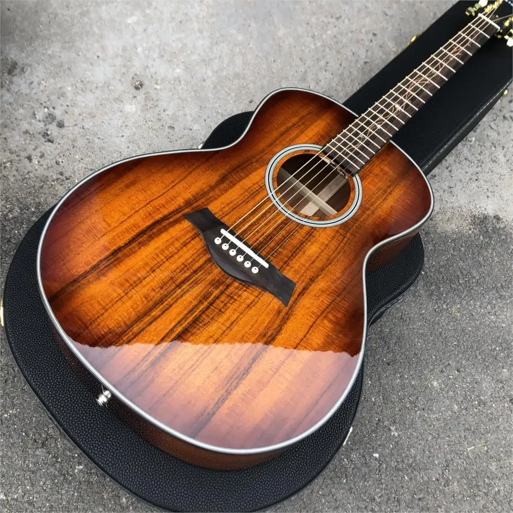 Высококачественная акустическая гитара Koa Wood K24 новинка 2019 41 дюйм электрическая