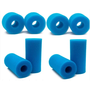 

8PC Reusable Swimming Pool Filter Foam Cartridge Sponge for Intex S1 Type Cleaning Tools Outdoor