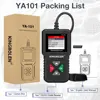 KINGBOLEN YA101 Code Reader OBDII/EOBD YA-201 Auto Diagnostic Tool Graph Datastream OBD2 Real 16Pin DIY Scanner PK LAUNCH CR3001 6
