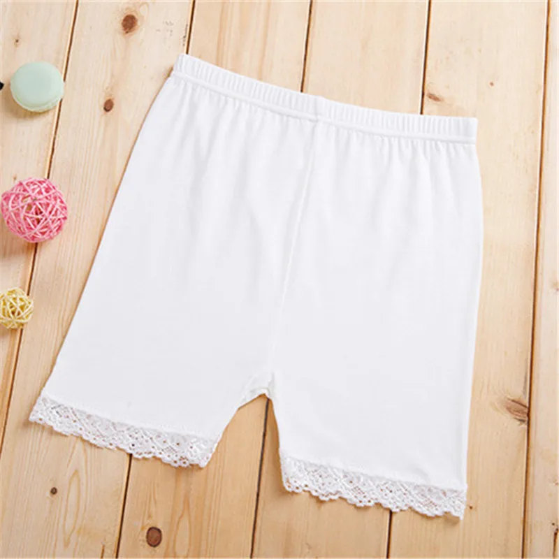 Kids Shorts Kids Underwear High Quality Girl Safety Shorts Pants Solid Underwear Soft Elastic Cotton Leggings Girls Lace Briefs Short Pants For Children