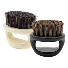 Портативная Мужская кисть для бритья пластиковые парикмахерские щетки для бороды щетка для чистки лица