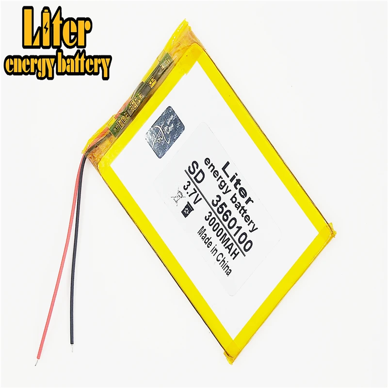 

3.7V lithium polymer battery 3560100 GPS Tablet PC 3000MAH Mobile Power
