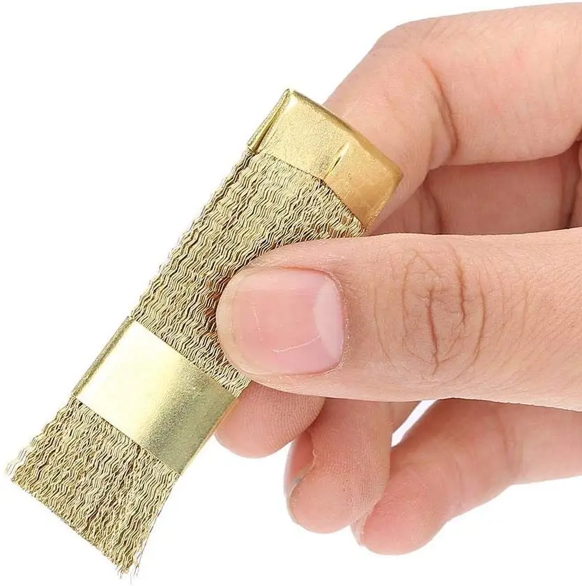 Золотой цвет ногтей сверла щетка для чистки, медная Проводная дрель очиститель щетки Аксессуары для маникюра Инструменты