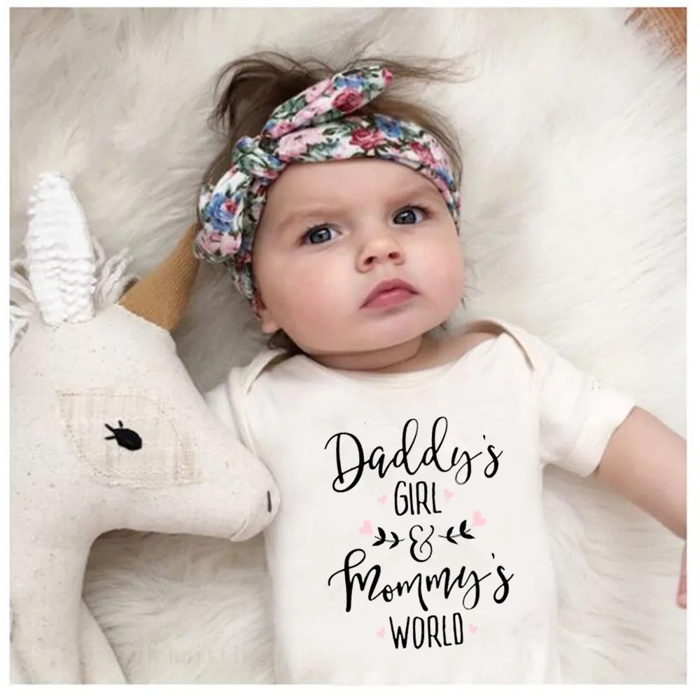 daddys girl mommys world newborn outfit