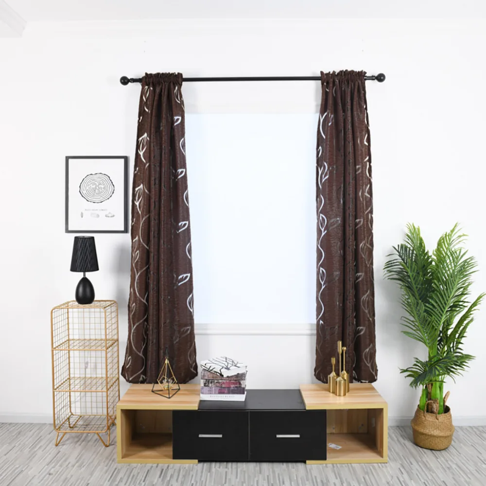 Trees Sheer Curtain Tulle Window Treatment Voile Drape Valance Fabric curtains for bedroom rideaux pour le salon  #4O09 (100)