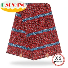 Анкара африканская вощеная ткань принтом 12 ярдов хлопок настоящий голландский воск Гана нигерийский стиль для шитья африканские платья одежда 15