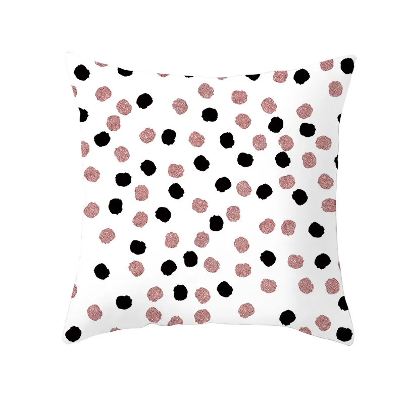 Fuwatacchi розовый Золотой геометрический чехол для подушки Блестящий декоративный чехол на подушки для домашнего дивана полиэфирные наволочки 45*45 см
