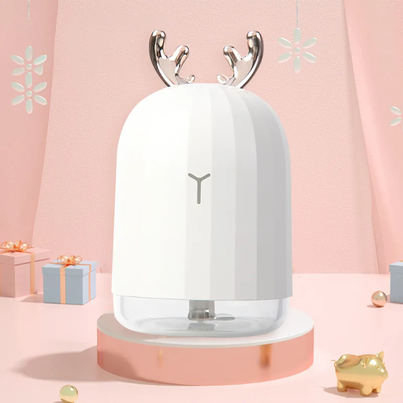 

220 ML USB Deer Ultrasonic Air Humidifier Aroma With Light Essential Oil Diffuser Car USB Fogger Cool Mist Maker Fogger