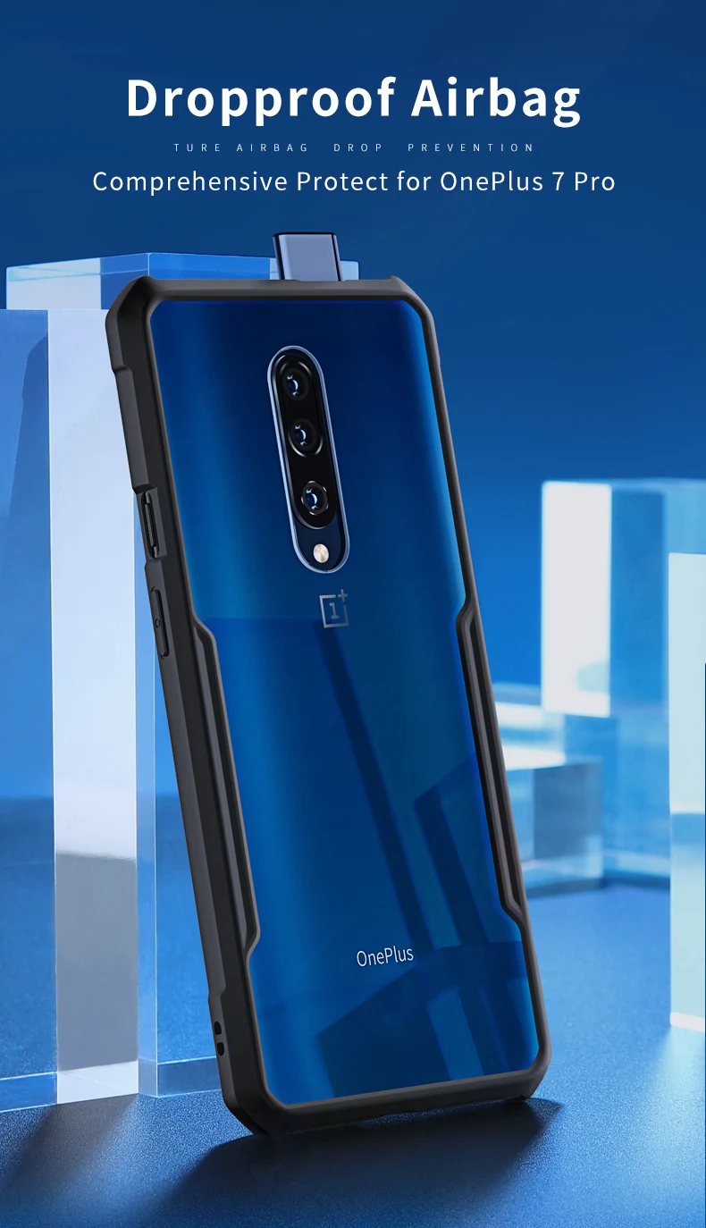 Для Oneplus 7 Pro Чехол Shookproof прозрачный Xundd защитный чехол подушка безопасности Бампер чехол кольцо Kictick для 1+ 7 Pro крышка