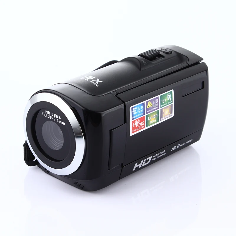 

1080P Digital Camera HDV Video Camera Camcorder 16MP 16x Zoom COMS Sensor 270 Degree 2.7 inch TFT LCD Screen