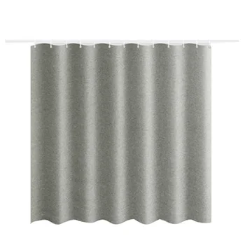 

Imitation Linen Shower Curtain Partition Curtain Thickening Curtain Bathroom Curtain Large Buckle 200X200cm