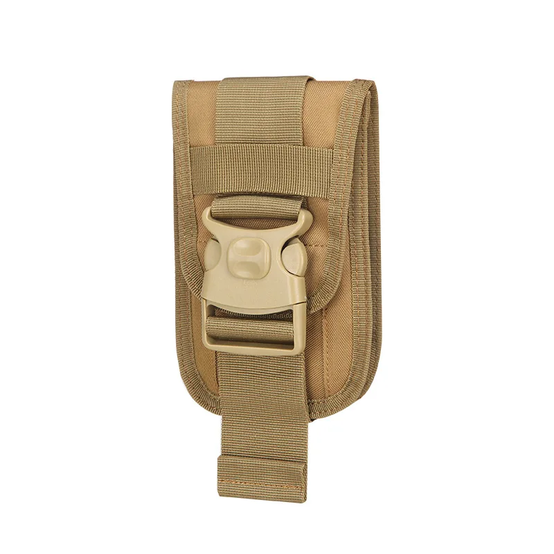 1000D тактическая сумка для телефона Molle Army Belt Pouch поясная сумка для карточек Карманный чехол для телефона сумка для охоты и стрельбы - Цвет: Tan