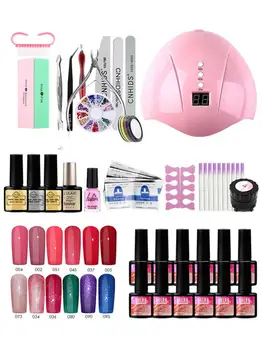 

Nail Extension Glue 12 Color Nail Polish Glue Nail Set 36W UV / LED Nail Lamp Gel Nail Polish Starter Kit Manicure Tools