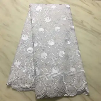 

African Swiss Voile Lace High Quality 100% Cotton Lace Fabric Free Shipping