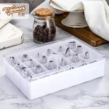 Стиль обжимной носик для украшения 25 штук 304 нержавеющая сталь носик для украшения набор инструмент для выпечки молочное масло сжимает цветок Mac