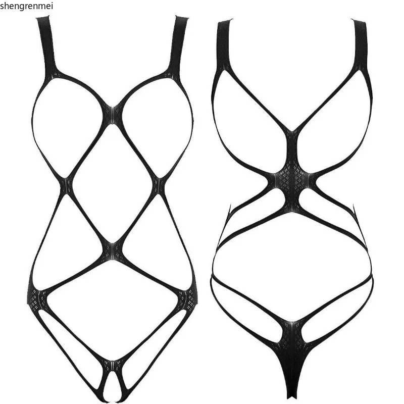 Men Bodysuit Jumpsuit Mesh Bodysuit Lingerie Sleepwear