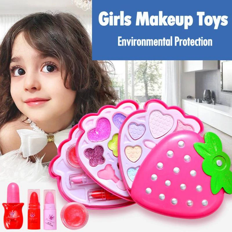 Мода для девочек, игрушка для макияжа, Детская походная коробка, полировка для ногтей, игровые наборы, безопасный нетоксичный комплект, игрушки для одевания, косметика, подарок для детей