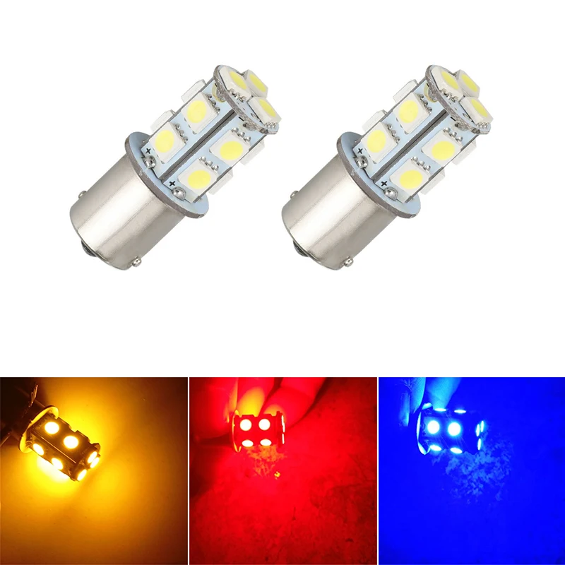 1156 BAU15S BA15S P21W R5W 1157 1141 13smd Белый Красный Автомобильный светодиодный сигнал