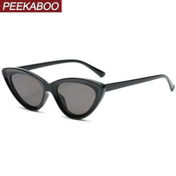 

Peekaboo black pink cat eye glasses women fashion 2021 uv400 ladies small sunglasses female gift items summer style green