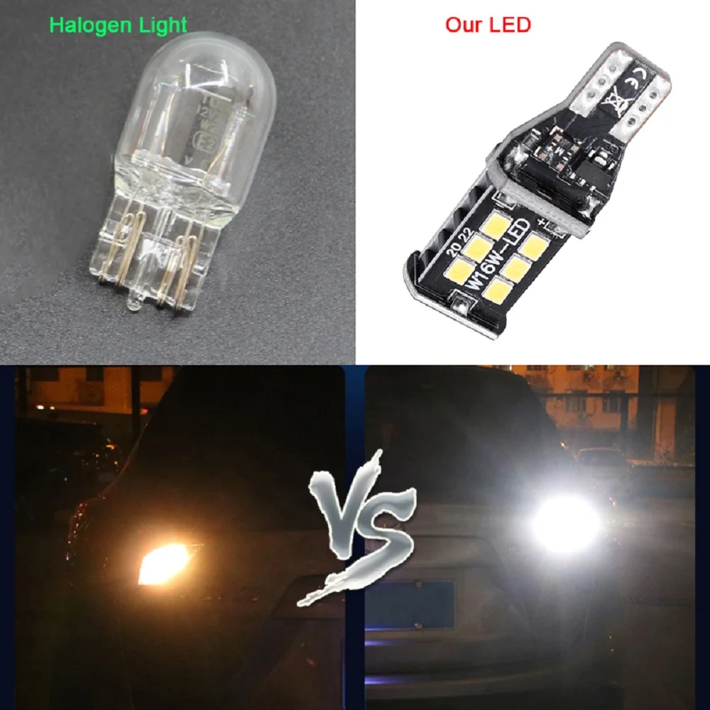 LAMPADE RETROMARCIA 13 LED T15 W16W CANBUS PER HYUNDAI IX35 6000K NO ERROR 