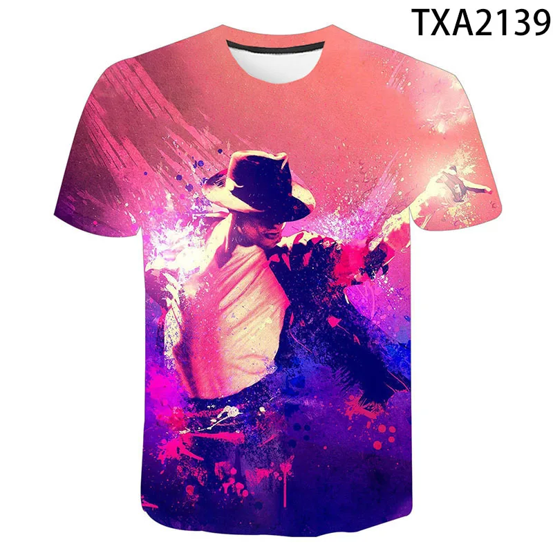 New Summer Michael Jackson 3D T Shirt Fashion Men Women Children Casual  Streetwear Boy Girl Kids Printed T-shirt Cool Tops Tee