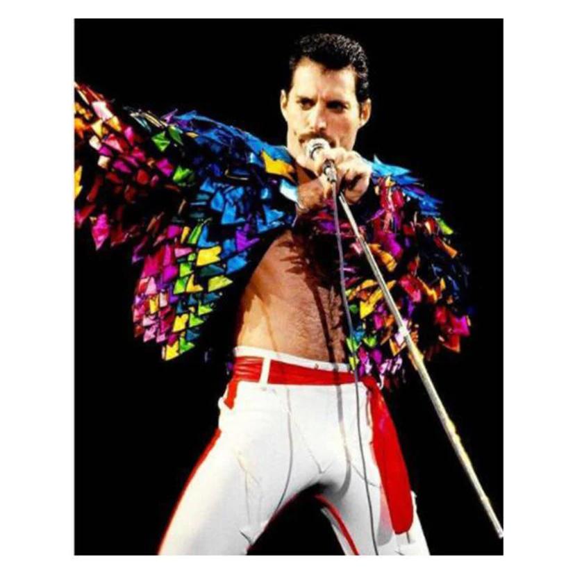 Queen Ribbon Freddie Mercury Diamond Painting 5D Diy Beads Puzzle Rock Band  AB Drill Art Embroider Cross Stitch Kit Home Decor