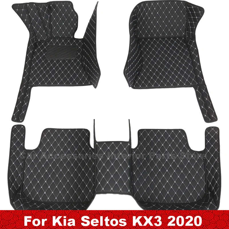 Car Floor Mats For Kia Seltos KX3 2020 Auto Styling Custom Waterproof