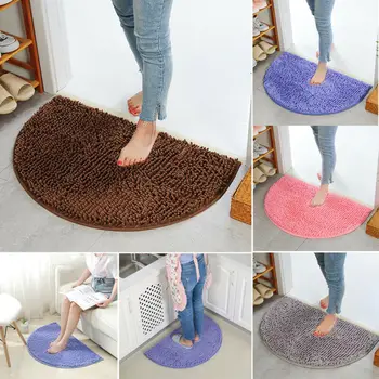 

Fashion New Half Moon Round Semi Circle Machine Washable Rubber Back Mat Bathroom Rug