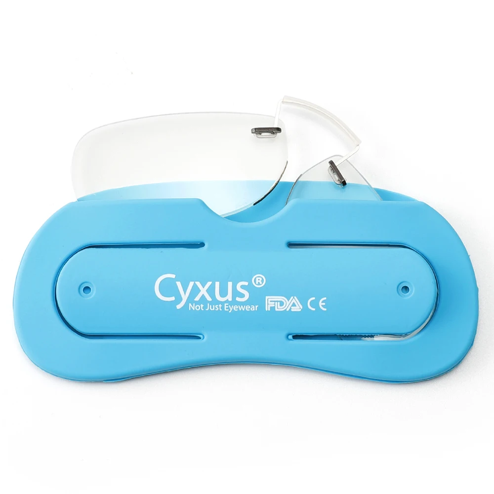 Cyxus клип на очки для чтения анти синий светильник линзы унисекс (женщин/мужчин) + 1 0