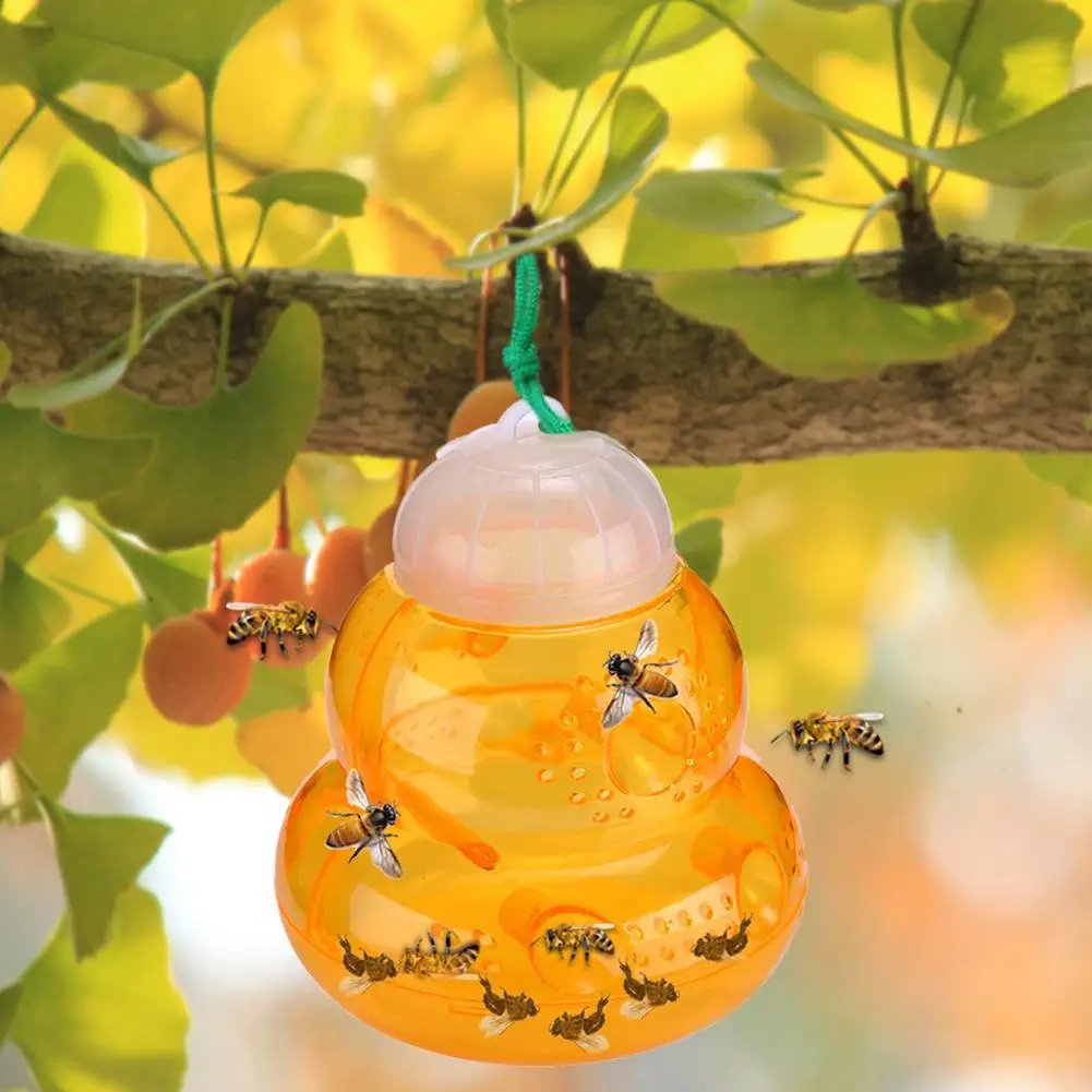 Beehive Wasp Trap Repellent Garden Plastic Hanging Bee Catcher