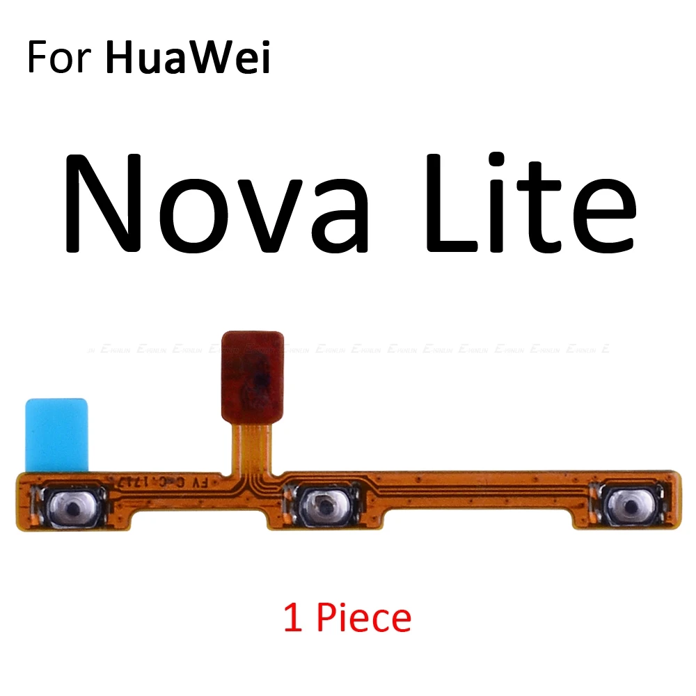 Mute Switch Power Key Ribbon For HuaWei Nova 5i 5 Pro 4e 4 3 3i 3e 2 2S 2i Plus Lite 2017 Young ON OFF Volume Button Flex Cable