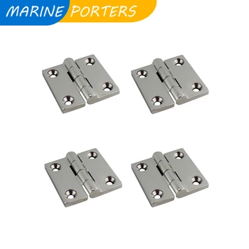 

4PCS Butt Hinges Hinges For Flush Hatch 304 Stainless Steel For Camping Car Camper Van Parts Yacht Boat Sailing Rv Accessories