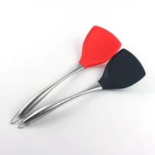 Поможет вам лопаточка из нержавеющей стали антипригарный горшок только кухонная лопатка антипригарная силиконовая лопаточка высокотемпературная стойкая силовая