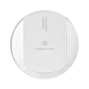 

Round Universal Wireless ChargerTransmitter Charger Adapter Receptor Receiver Portable Charging Pad For Galaxy,etc.